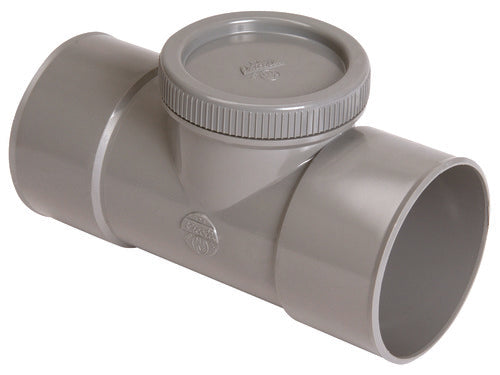Té de visite avec bouchon pvc